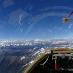 Flugwegposition um 14:57:15: Aufgenommen in der Nähe von 39058 Sarntal, Südtirol, Italien in 3374 Meter